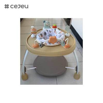 CJ-BST-BC10 playcenter& tabla de actividades con música y luces el reposapiés tiene tres ajustes de altura,también se puede poner en bandeja como plato de mesa