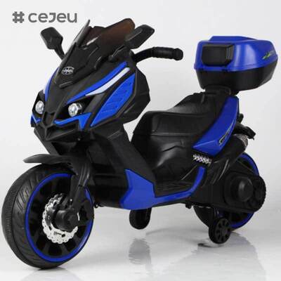 CJ-XL-1988  Motocicleta Eléctrica Unisex de 3 Ruedas con Batería Juguete de Paseo de Plástico Pequeño para Niños de 3 a 8 Años Modelo Más Nuevo Popular
