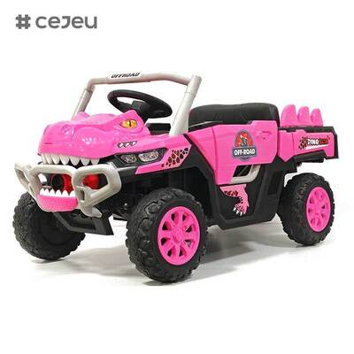 Coche eléctrico infantil CJ-JDY-GTS3366 con control remoto para niños de 2 a 4 años, a batería de 12V, de plástico, ligero, con MP3 y múltiples modos de juego