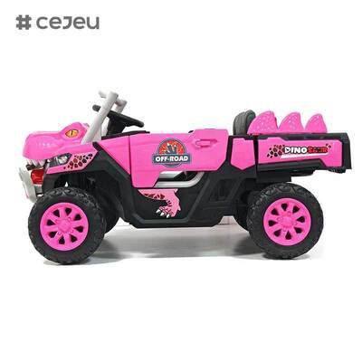 Coche eléctrico infantil CJ-JDY-GTS3366 con control remoto para niños de 2 a 4 años, a batería de 12V, de plástico, ligero, con MP3 y múltiples modos de juego