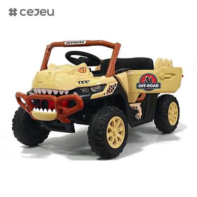 Coche eléctrico infantil CJ-JDY-GTS3366 con control remoto para niños de 2 a 4 años, a batería de 12V, de plástico, ligero, con MP3 y múltiples modos de juego