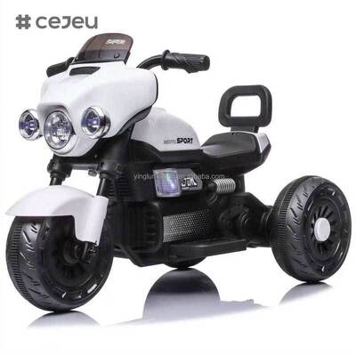 CJ-XGZ606 Venta directa de fábrica Motocicleta eléctrica para niños Niños Triciclo musical de moda pequeño con iluminación 2 a 4 años 6V