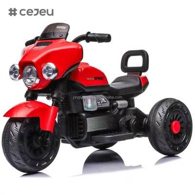 CJ-XGZ606 Venta directa de fábrica Motocicleta eléctrica para niños Niños Triciclo musical de moda pequeño con iluminación 2 a 4 años 6V