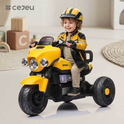 CJ-XGZ606 Venta directa de fábrica Motocicleta eléctrica para niños Niños Triciclo musical de moda pequeño con iluminación 2 a 4 años 6V